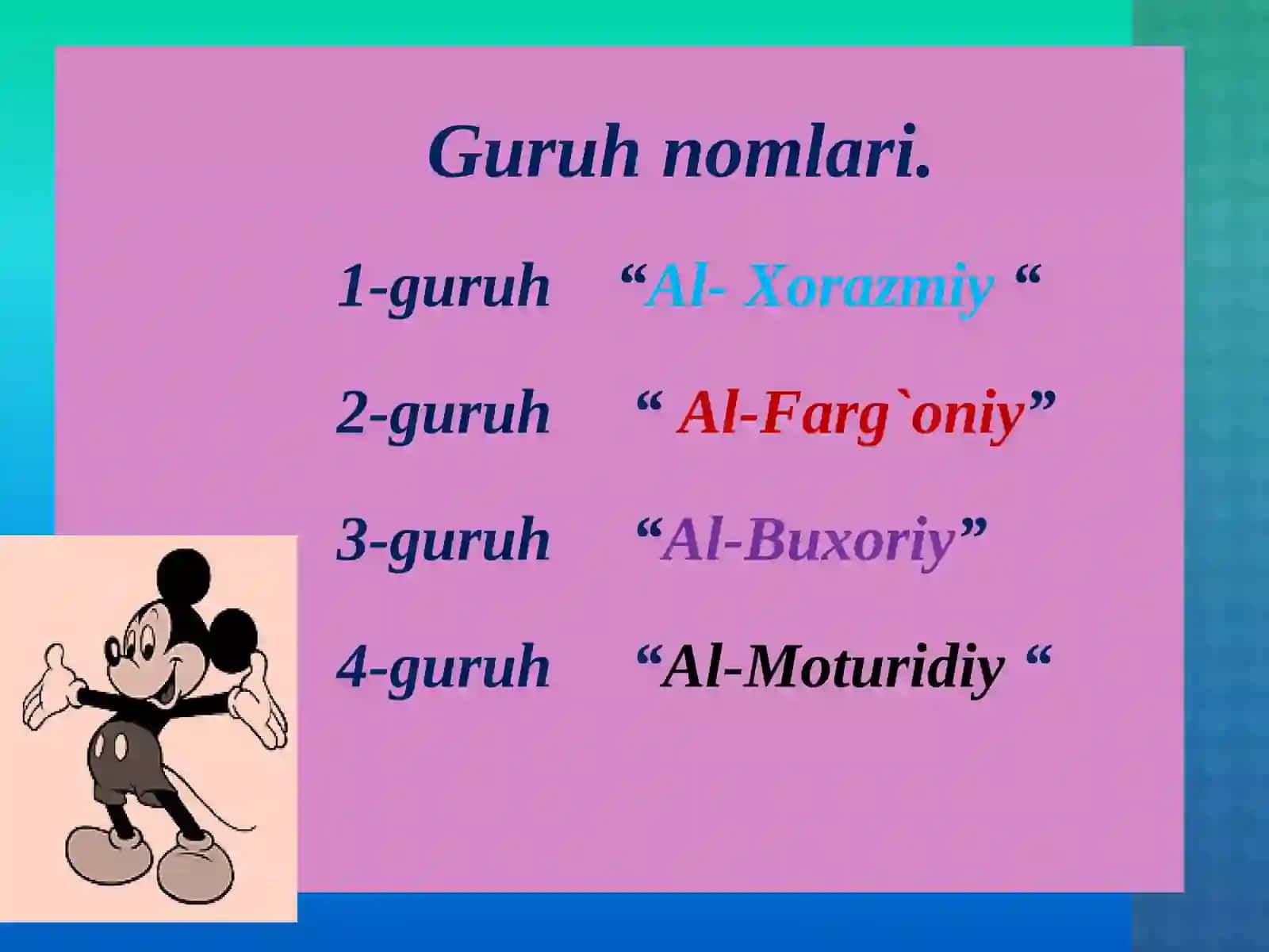O`rta Osiyolik mutaffakirlar 4