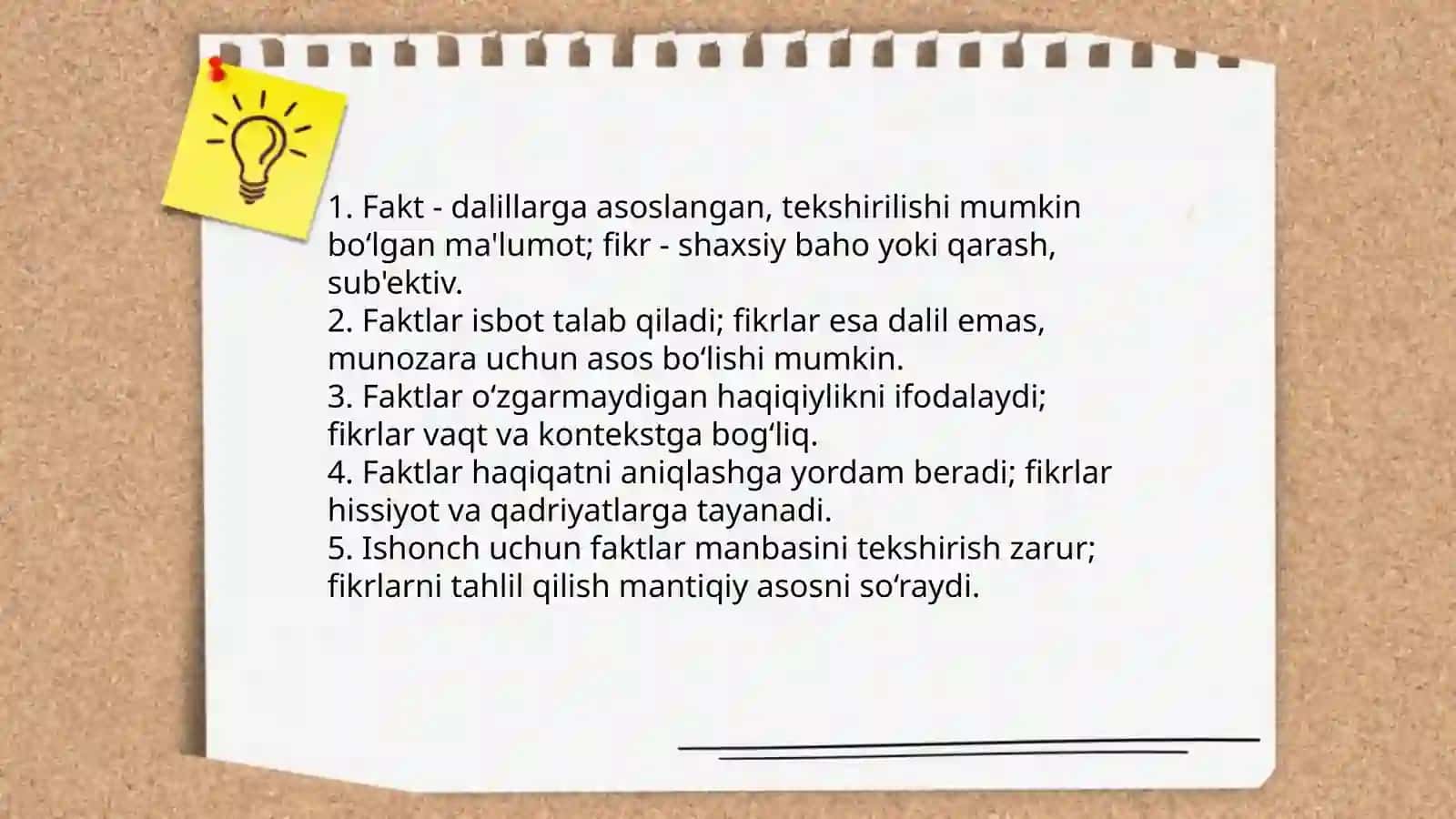 Axborot dalillar va fikrlar 4