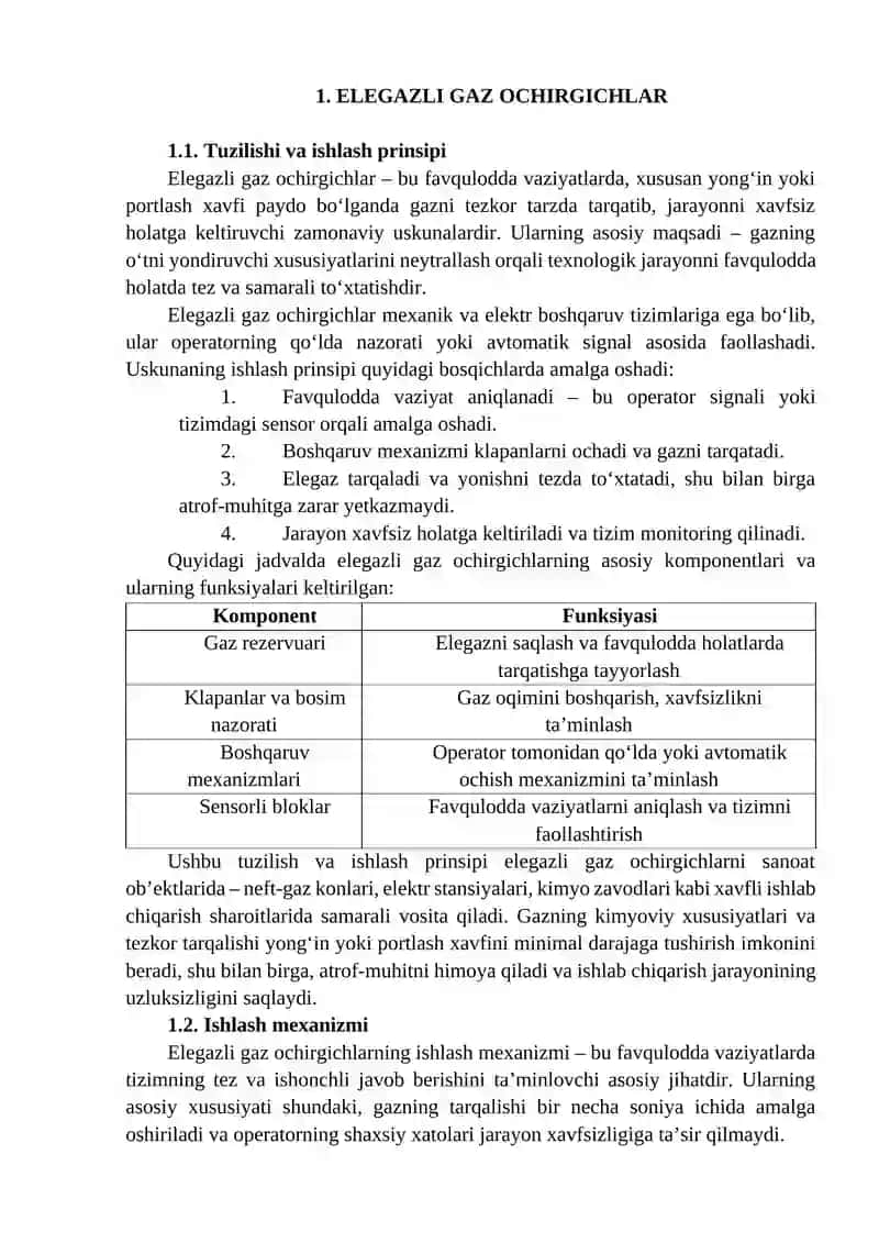 Elegaz va avtomatik gaz ochirgichlar 4