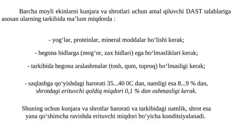 Shrot va Kunjara o‘simliklari 4
