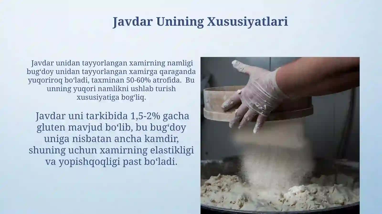 Javdar unidan xamir tayyorlash 4