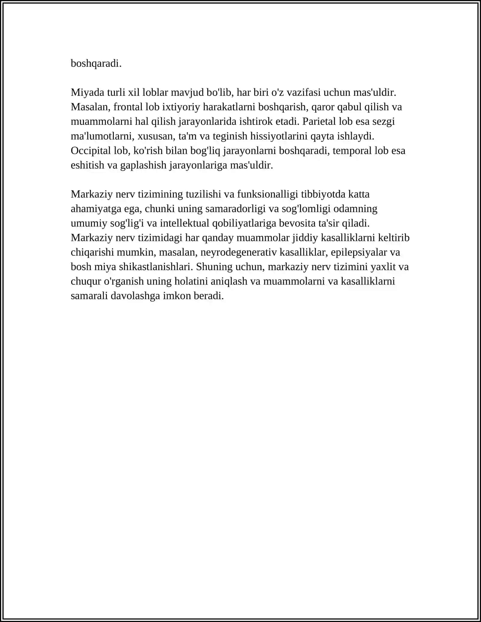MARKAZIY NERV SISTEMASI 4