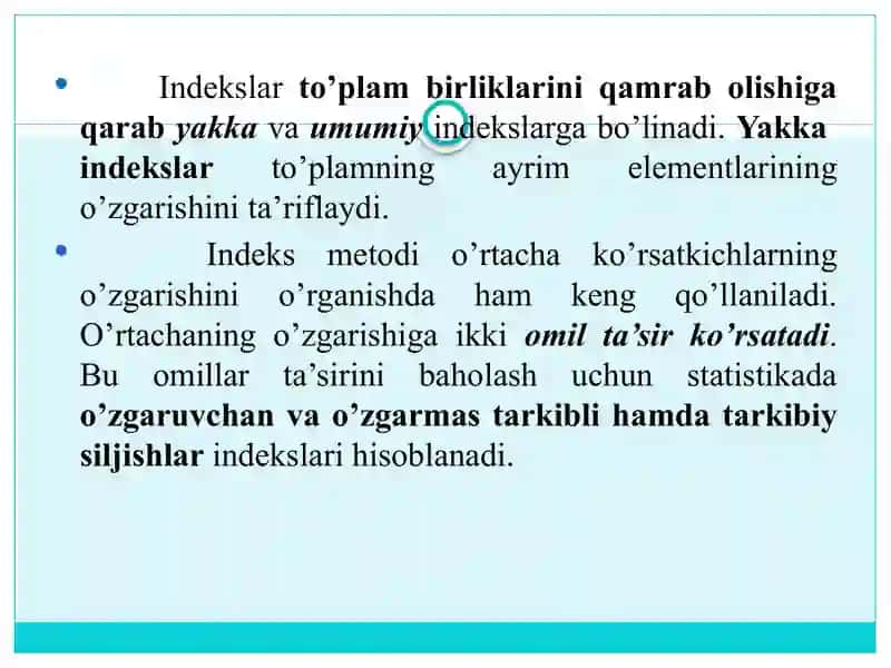 IQTISODIY INDEKSLAR 4