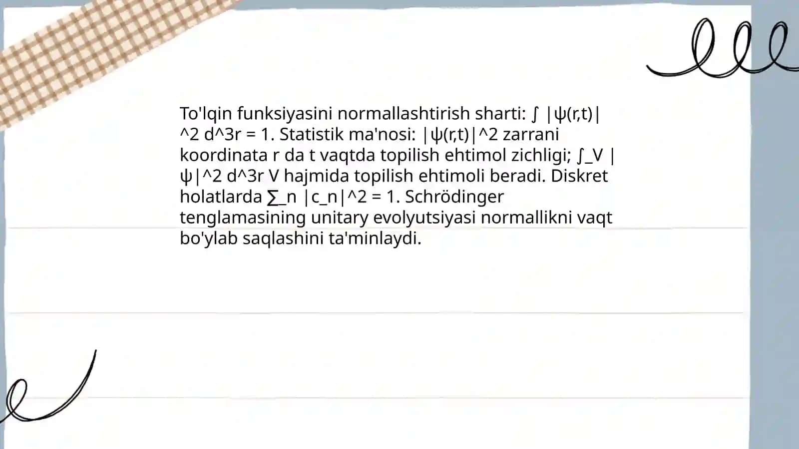 Tõlqin funksiyasining statistik talqini va ehtimoliyat 4