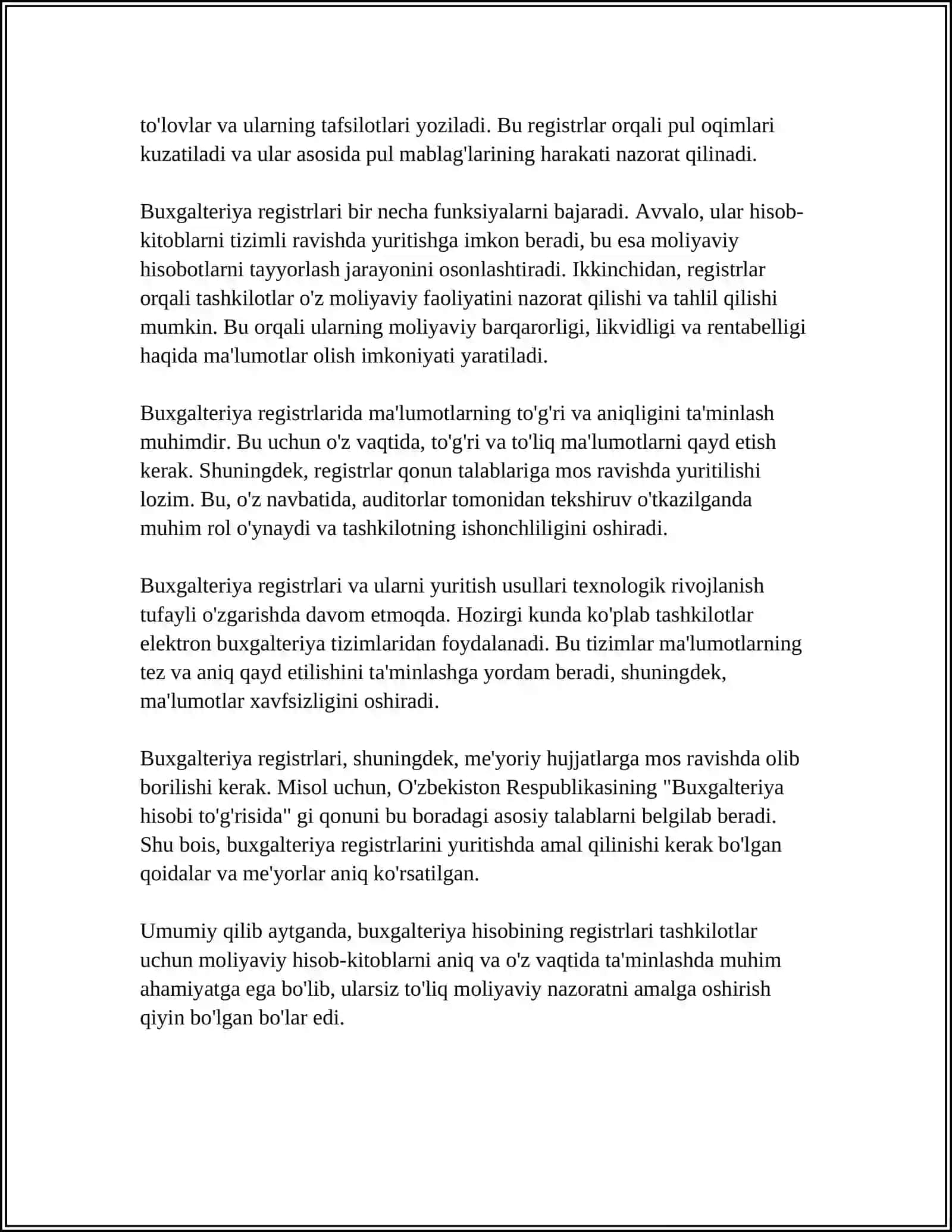 Buxgalteriya hisobining registrlari 4
