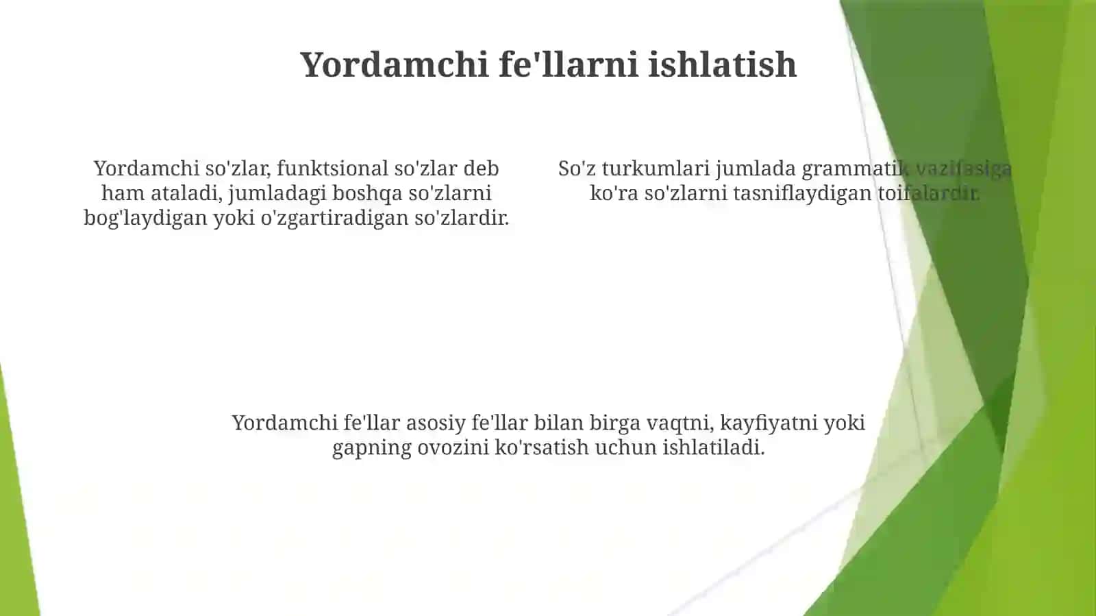 Yordamchi so'zlarni tushunish 4