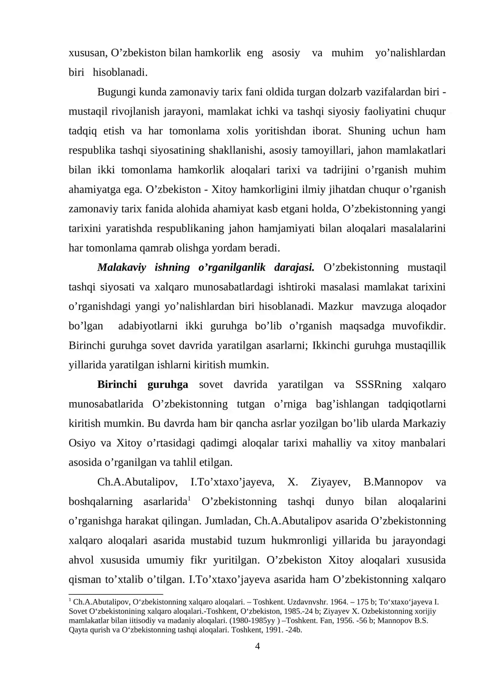 Mustaqillik yillarida O’zbekiston-Xitoy munosabatlari 4