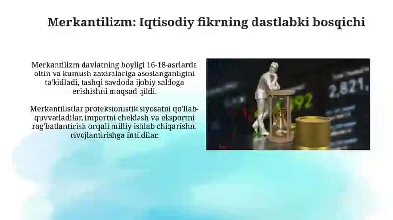 Iqtisodiyot nazariyasi fani vujudga kelishining asosiy bosqichlari 4