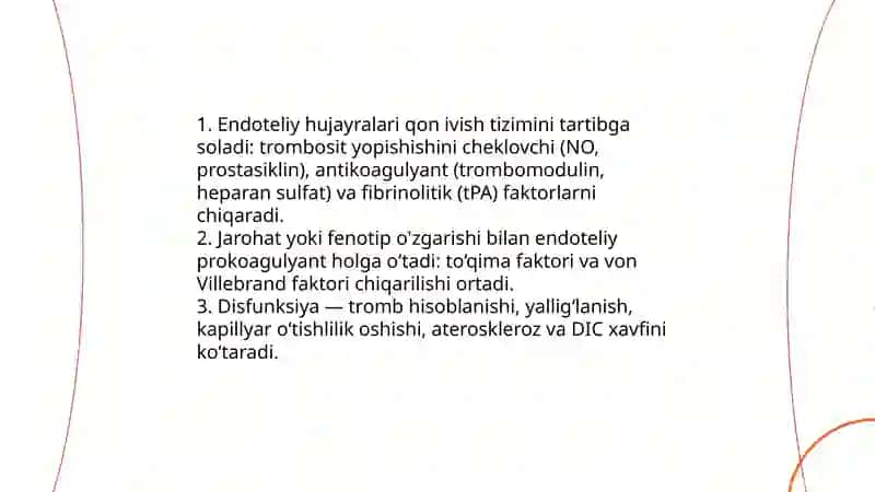 Gemostaz mexanizmlari va uning patologiyasi 4
