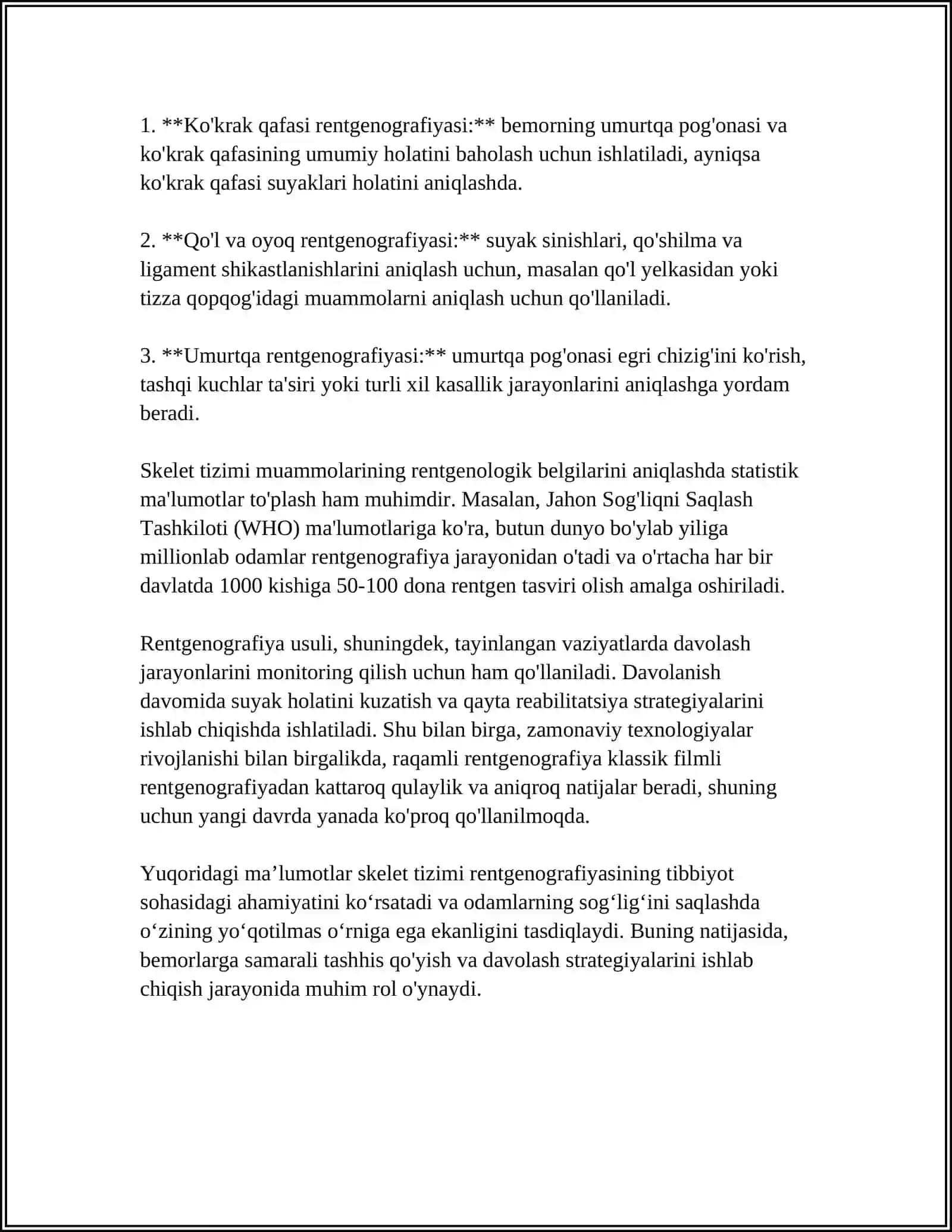 SKELET SUYAKLARINING RENTGENANATOMIYASI 4