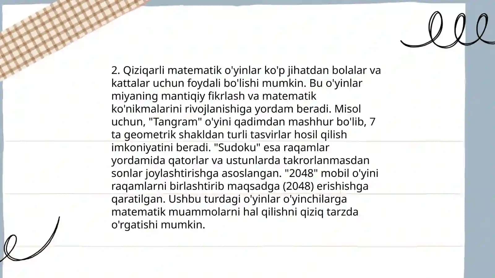 Mashg‘ulot turlarini aniqlash 4