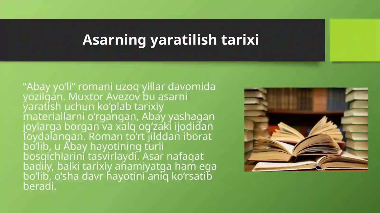 Muhtor Avezovning Abay yoʻli romani 4