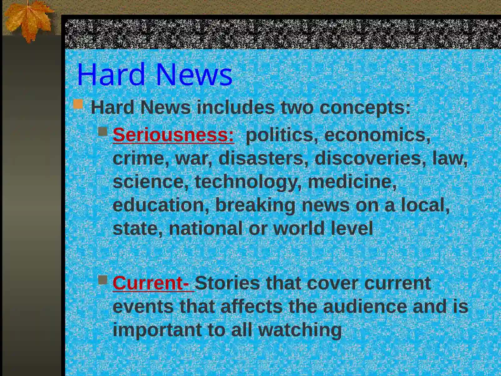 Hard News 4