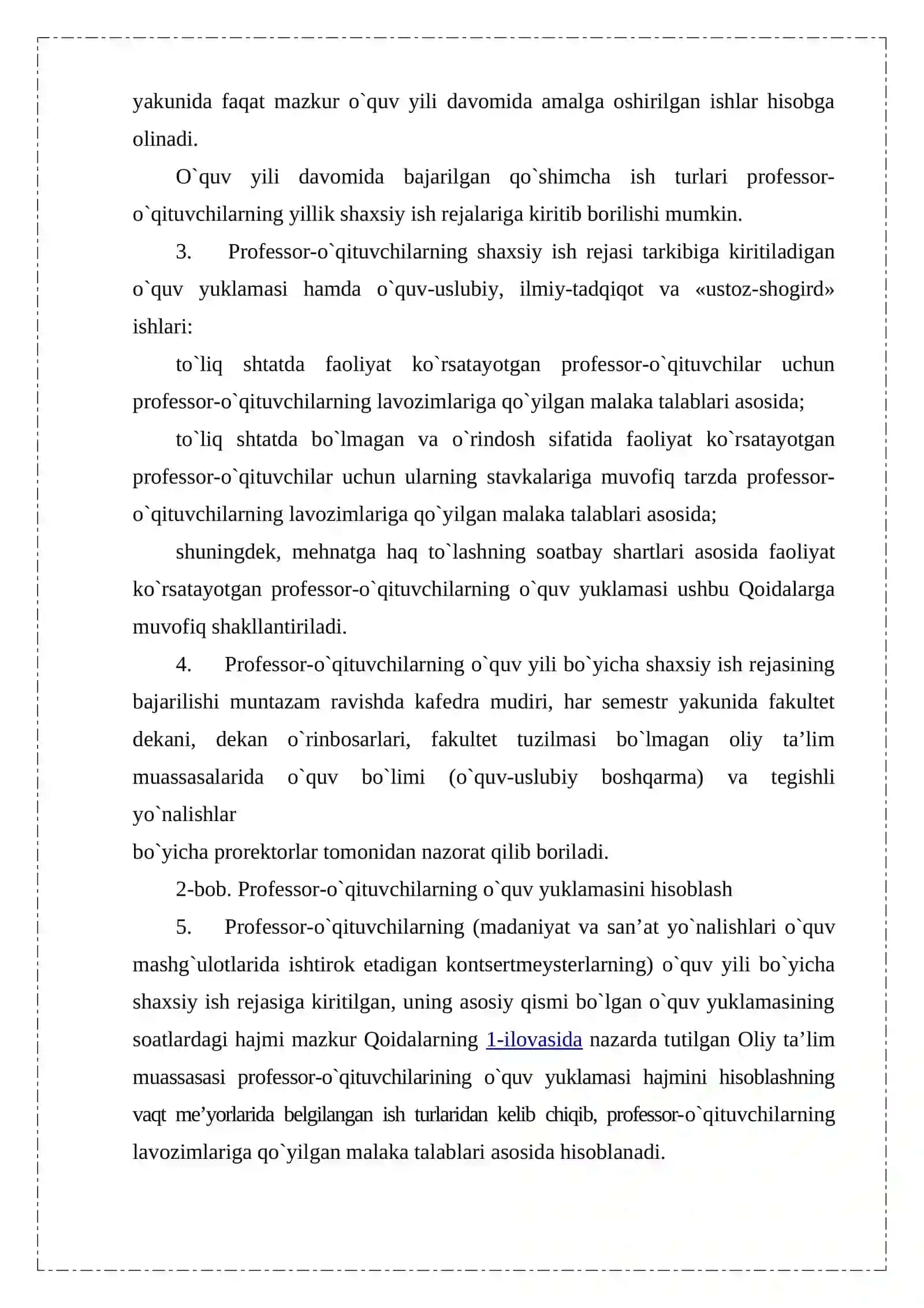O`quv, o`quv-metodik, ilmiy va tarbiyaviy ishlarni rejalashtirish 4