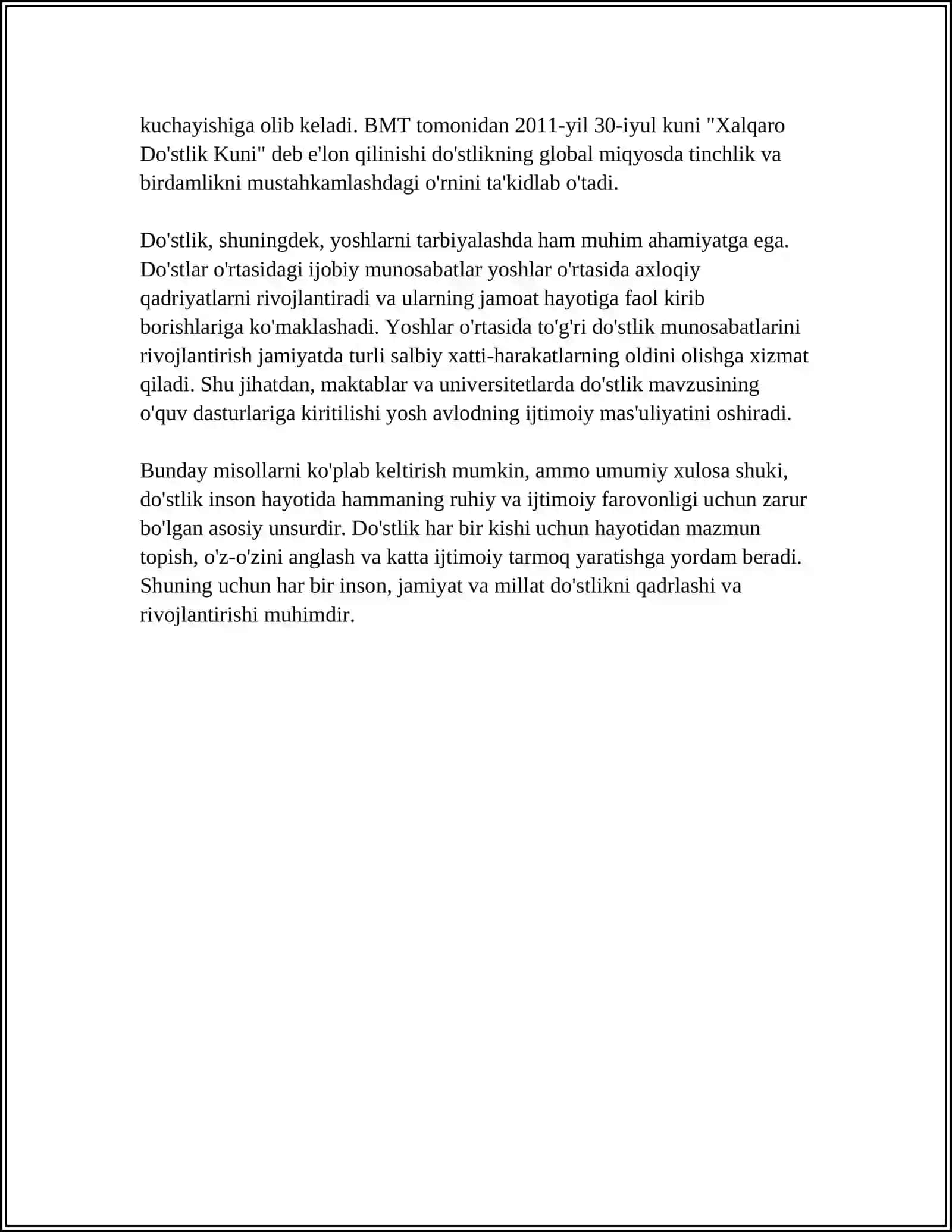 MOSLIK VA MUNOSABATGA OID MISOLLAR 4