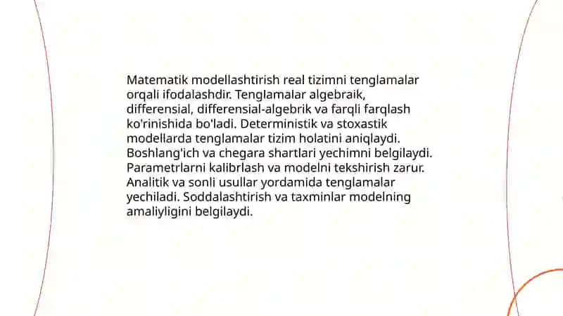 Model va modellashtirish 4