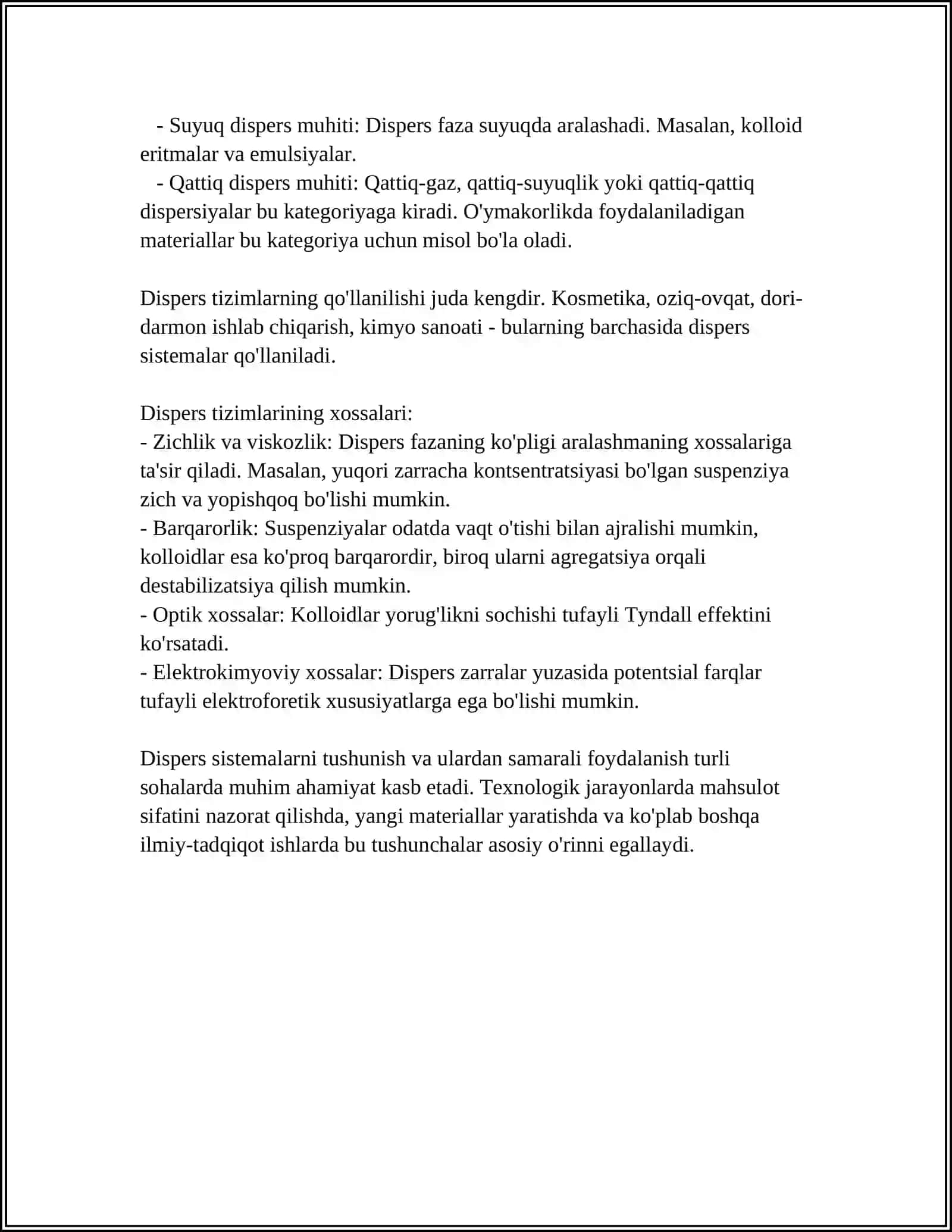 DISPERS SISTEMALAR KOLLOID ERITMALAR 4
