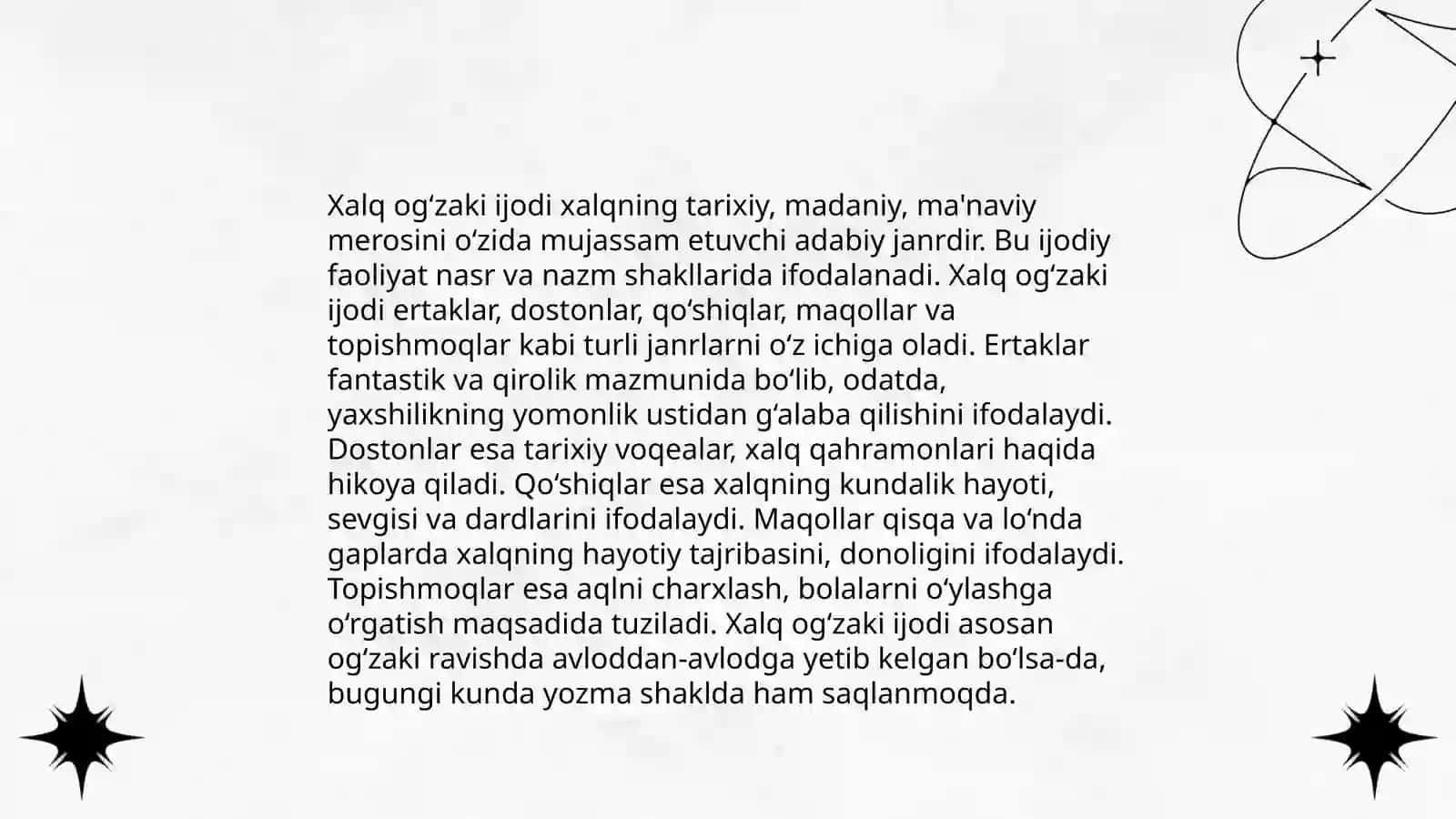 Mustaqillik va Xalq ogʻzaki ijodi 4