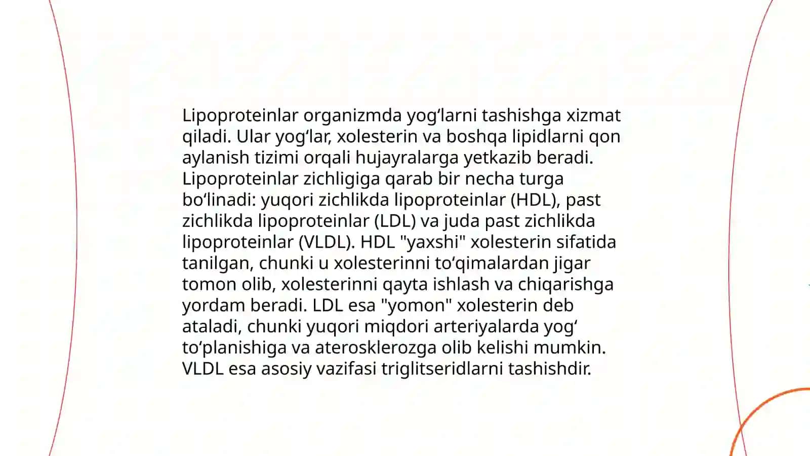Qonda lipidlar tashilishi 4