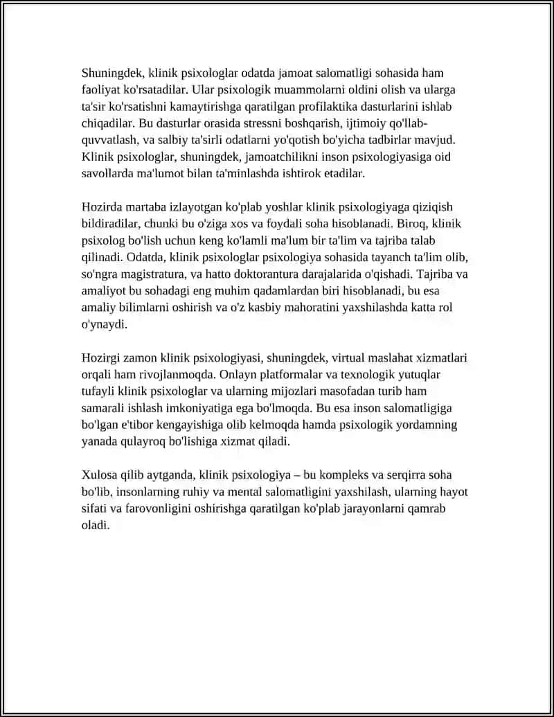 Mavzu: HOZIRGI ZAMON PSIXOLOGIYASINING TARMOQLARI 4