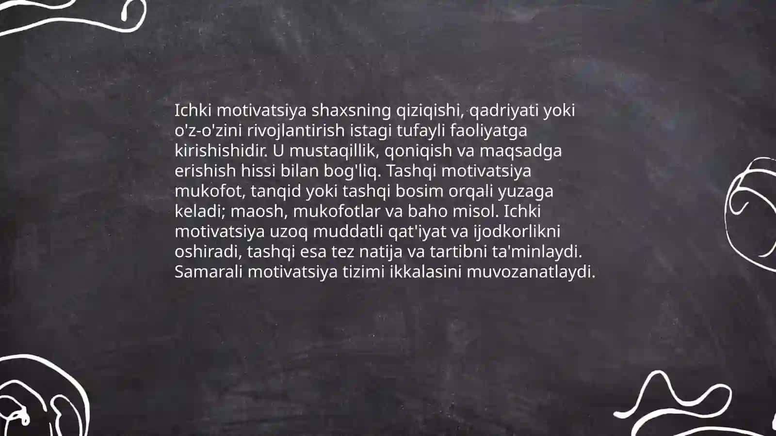 Faoliyat va motivatsiya 4