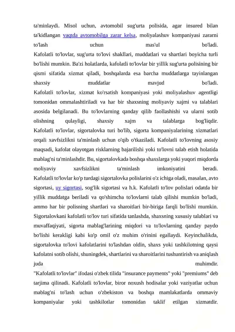 KAFOLATLI TO‘LOVLAR TUSHUNCHASI VA TURLARI 4