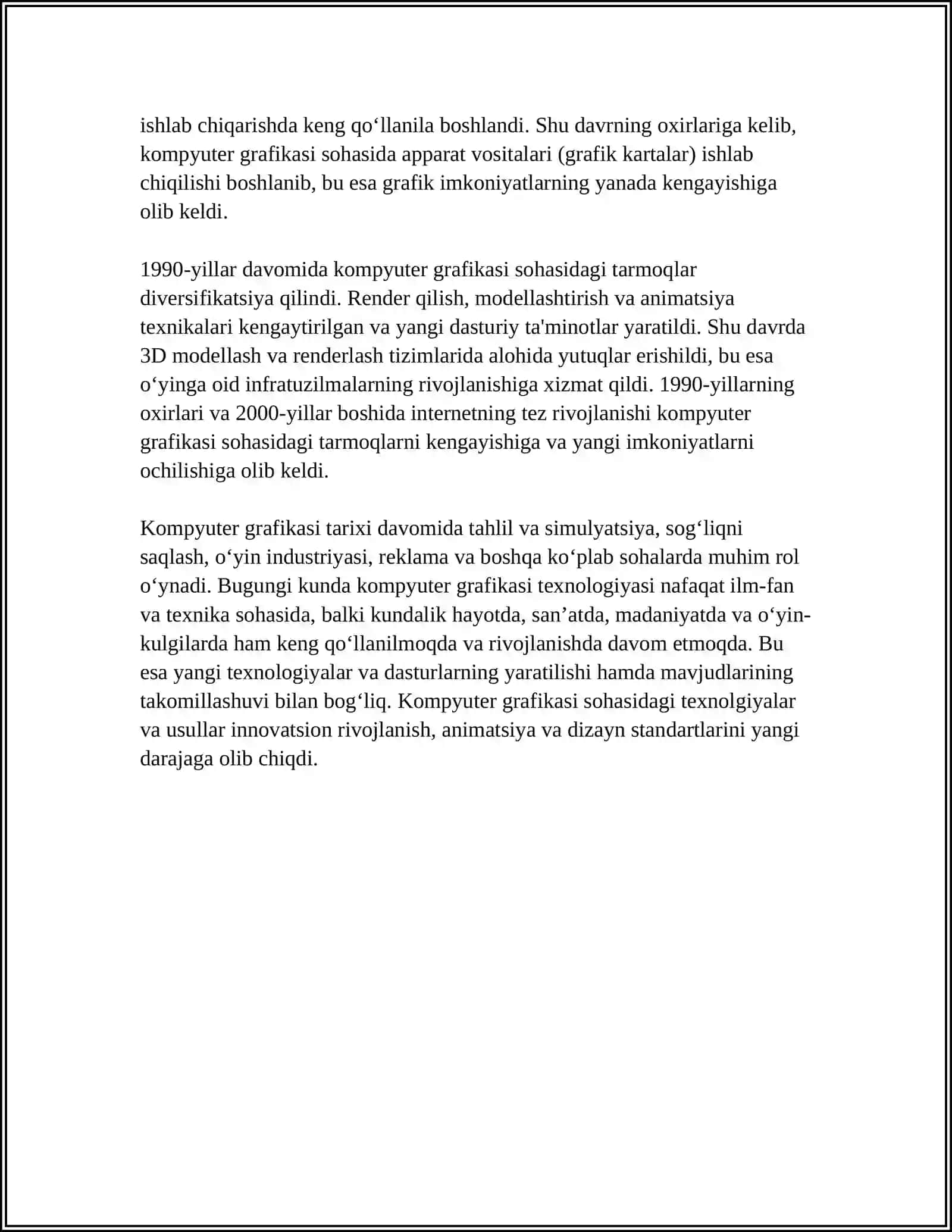 KOMPYUTER GRAFIKASI VA UNING TURLARI 4