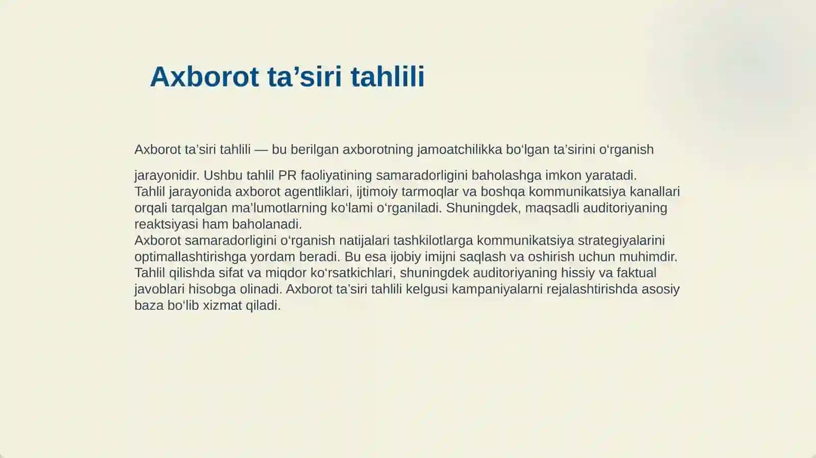 PR FAOLIYATIDA KOMMUNIKATSIYALAR 4