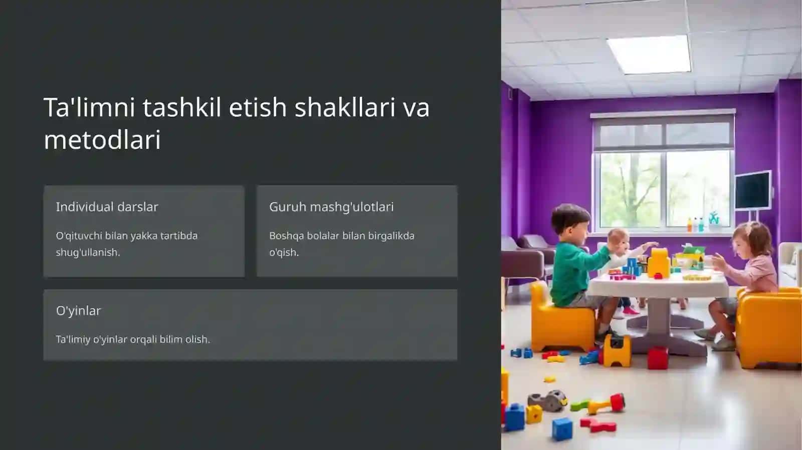 Shifoxonada uzoq muddatli davolanayotgan bolalar tavsifi 4
