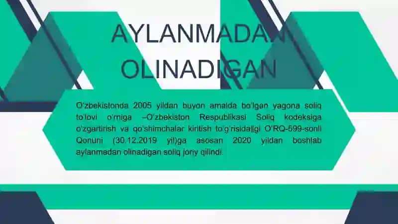 Aylanmadan olinadigan soliq 4