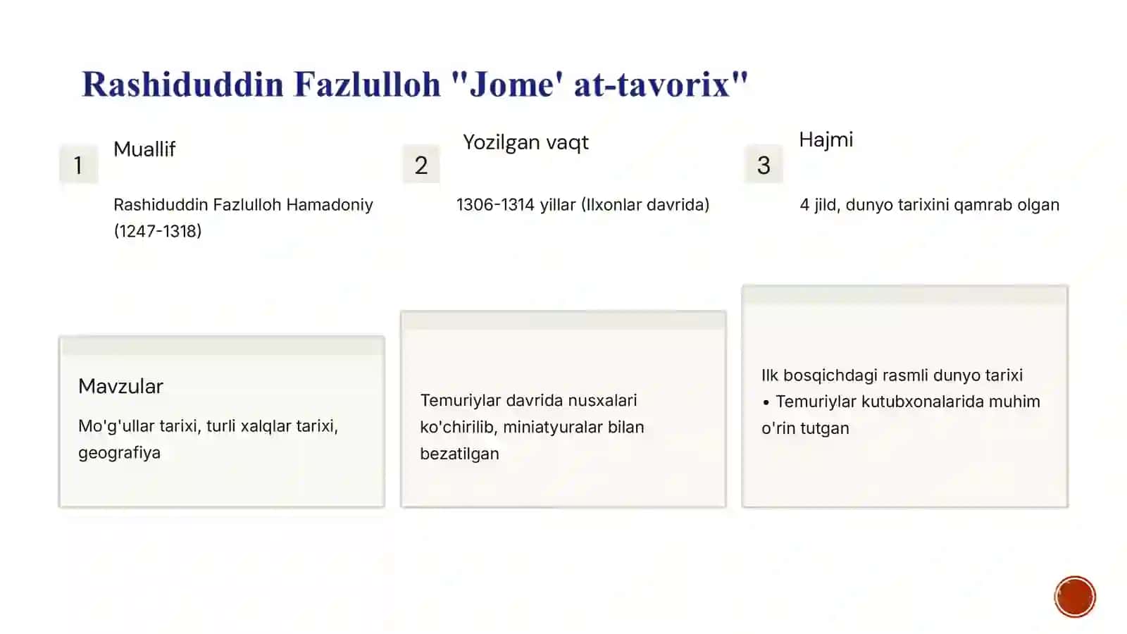 TEMURIYLAR DAVRI TARIXIY MANBALARI 4