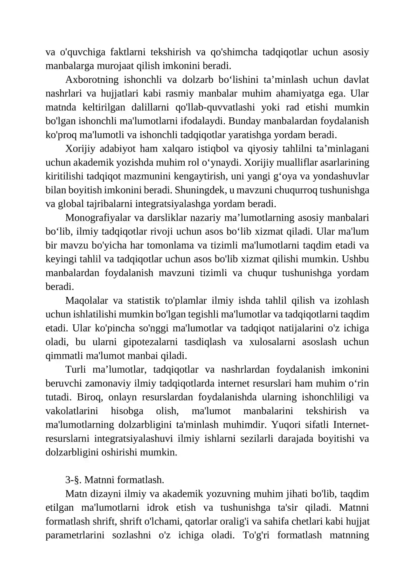 Akademik yozuv va tadqiqot asoslari 4