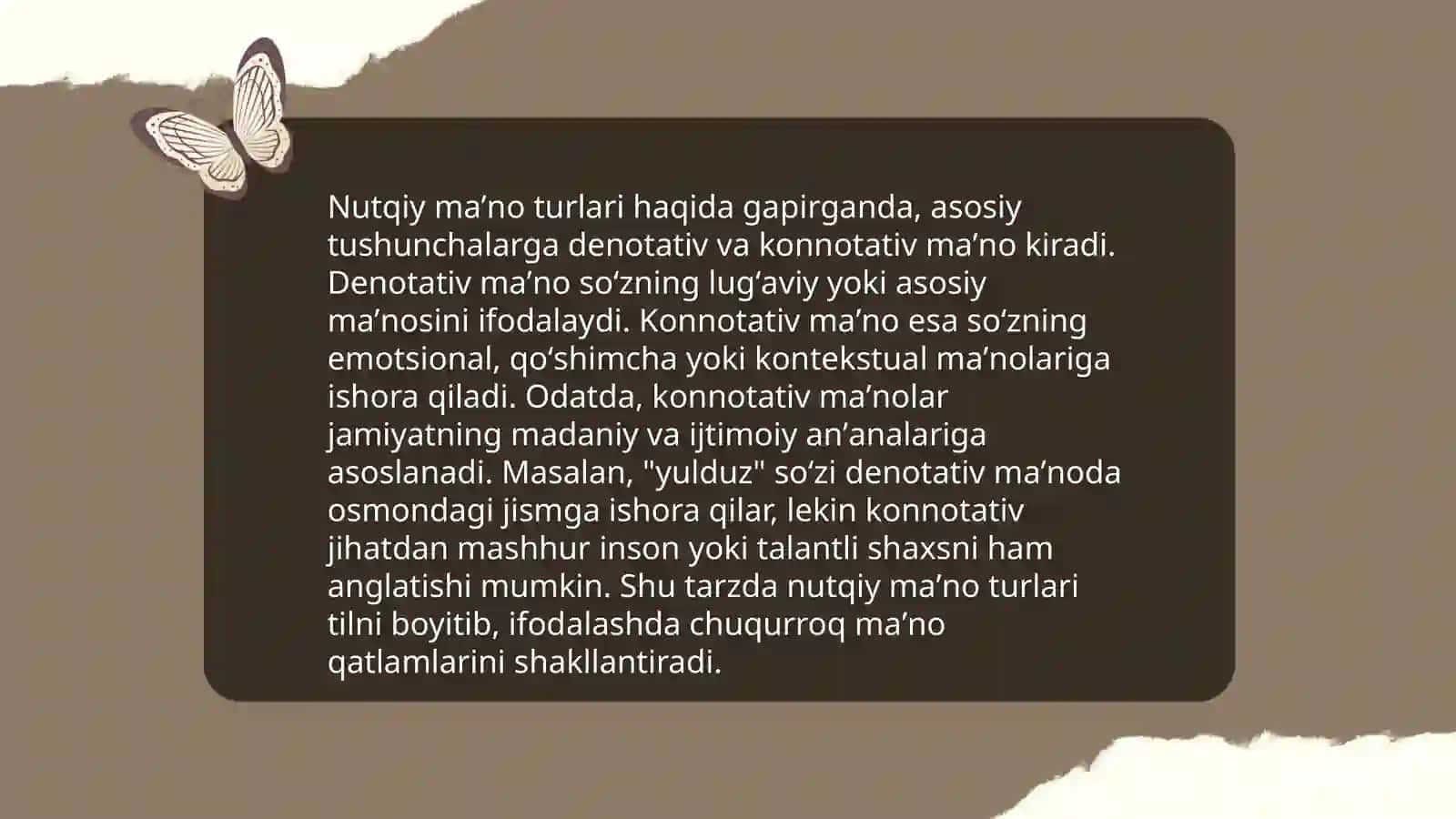 Semema va nutqiy maʼno 4