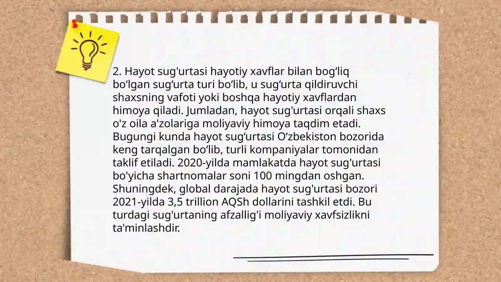 Sugʻurta Tarmoqlari va shakllari 4