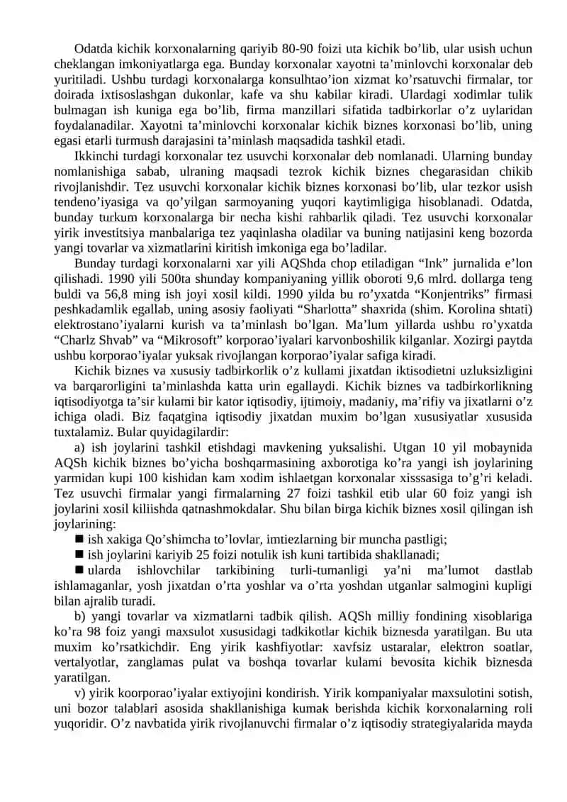 Tadbirkorlikning mohiyati 4