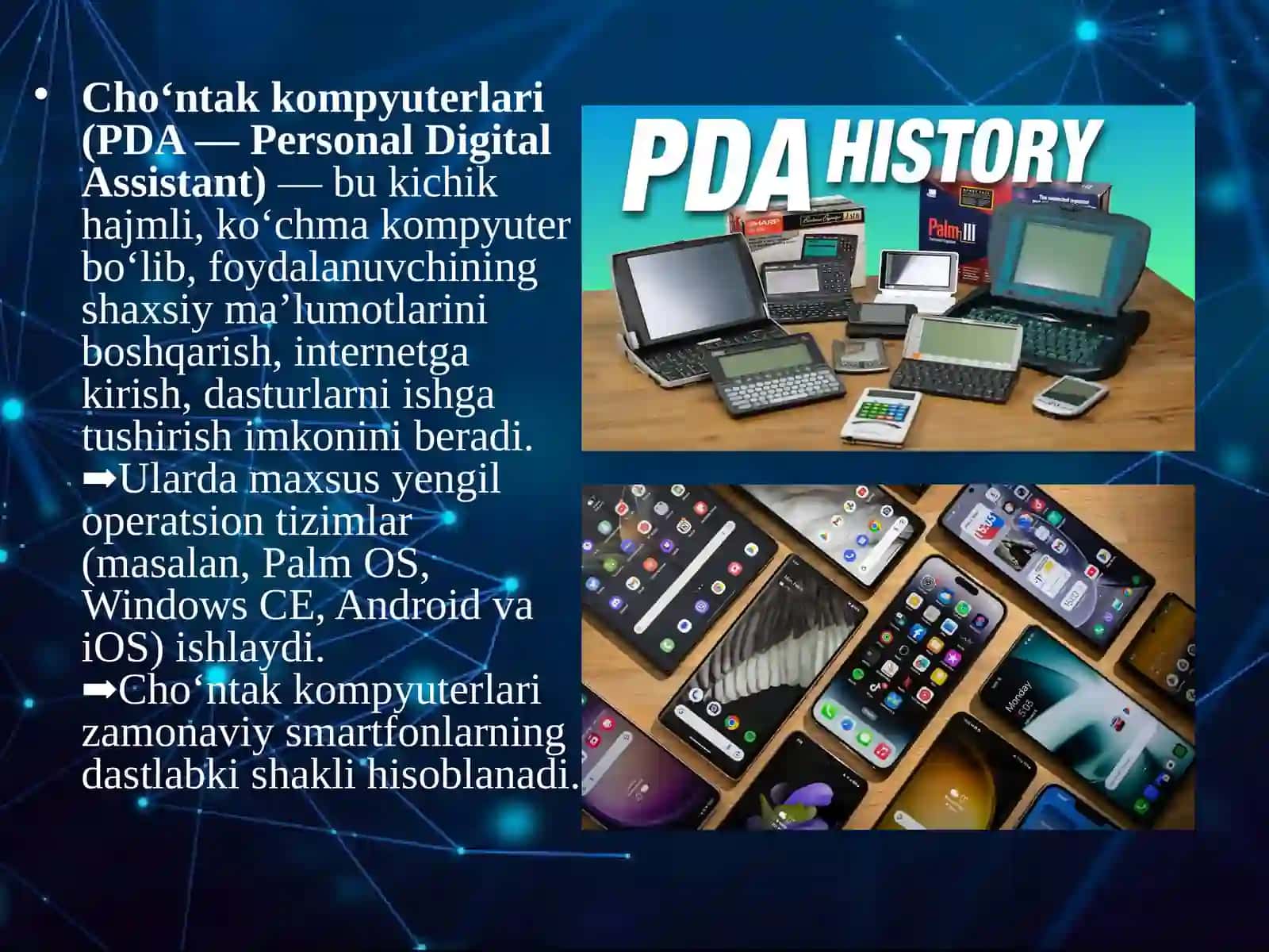 Smart-kartalar operatsion tizimlari, cho'ntak kompyuterlari operatsion tizimlari 4