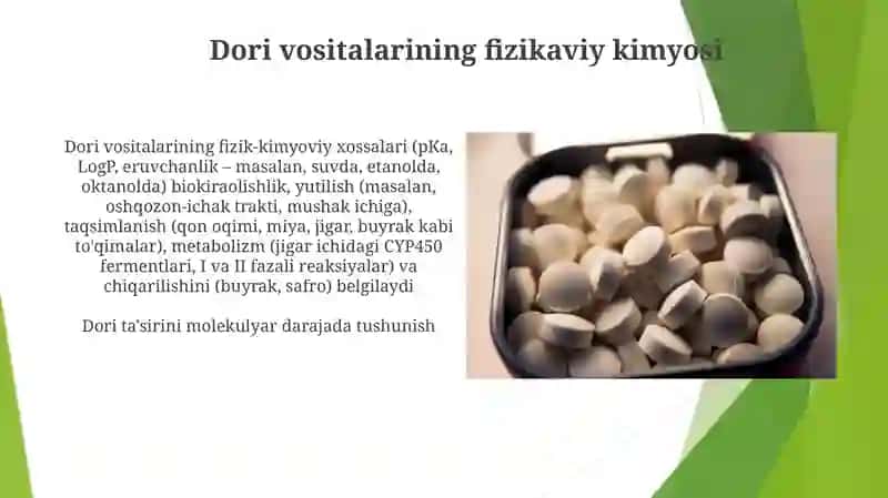 Farmasevtik kimyo moduli maqsadi va vazifasi 4
