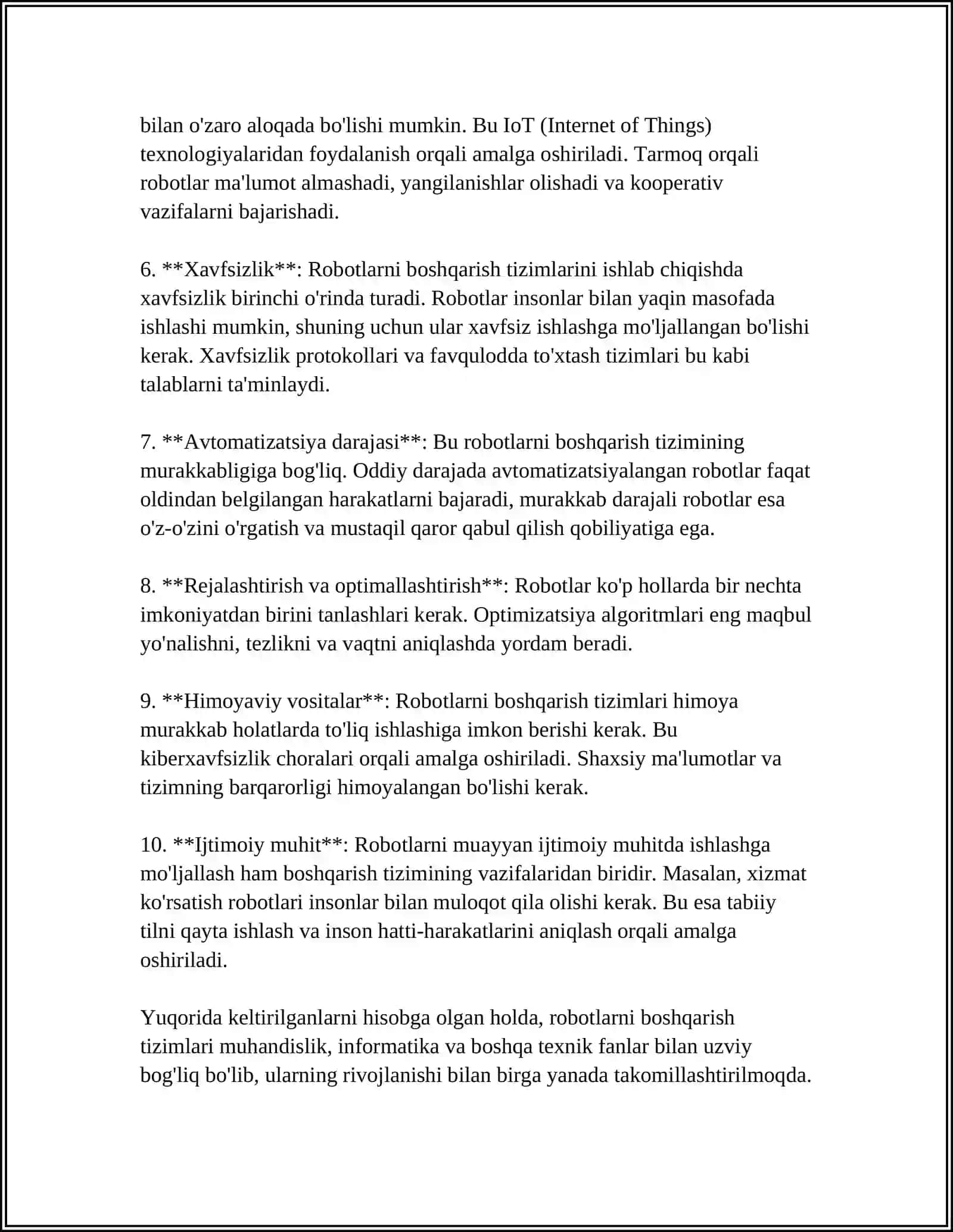 ROBOTLARNI BOSHQARISH TIZIMLARI TURLARI 4