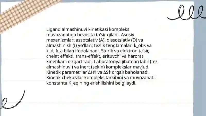 Ligandlarning ta'siri 4