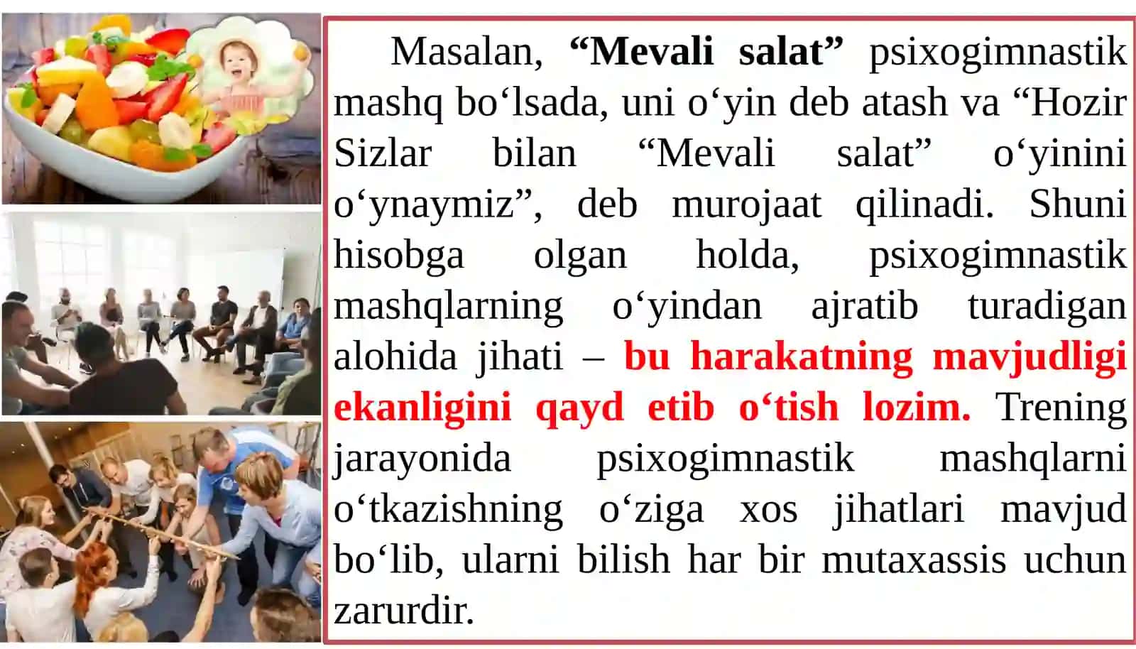 Psixogimnastikmashq usuli 4