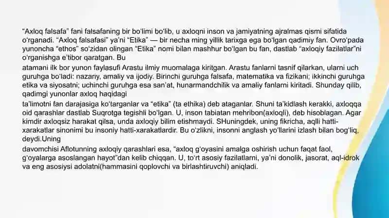 Axloq falsaafasi 4