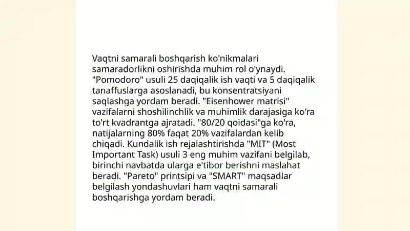 Shaxsning malaka va odatlari 4