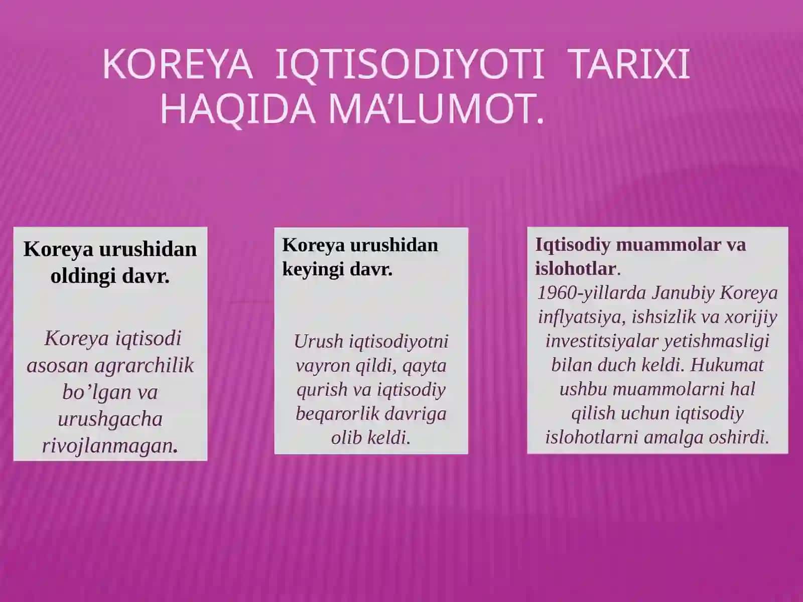 Iqtisodiy o’sishdagi koreys modeli 4