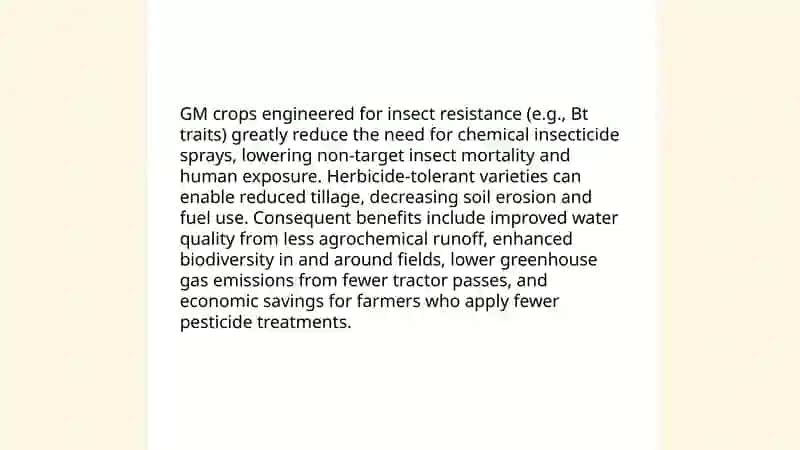 Advantages and disadvantages of GMO 4