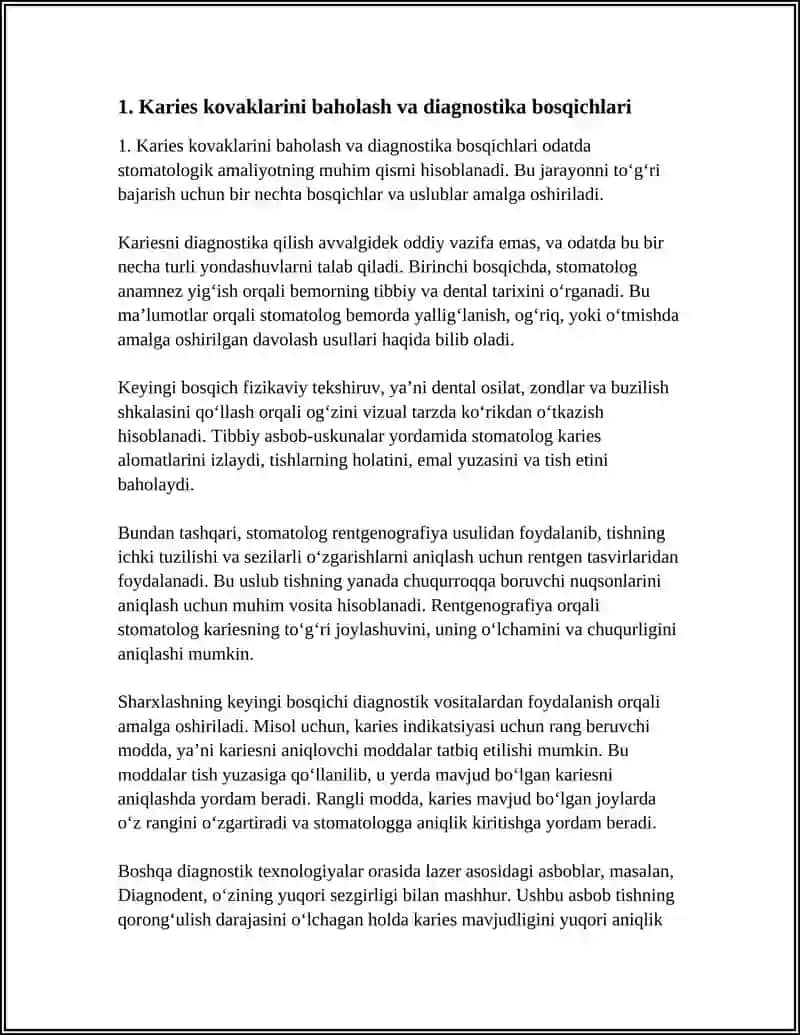 KARIES KOVAKLARINI CHARXLASH BOSQICHLARI VA USLUBLARI 4