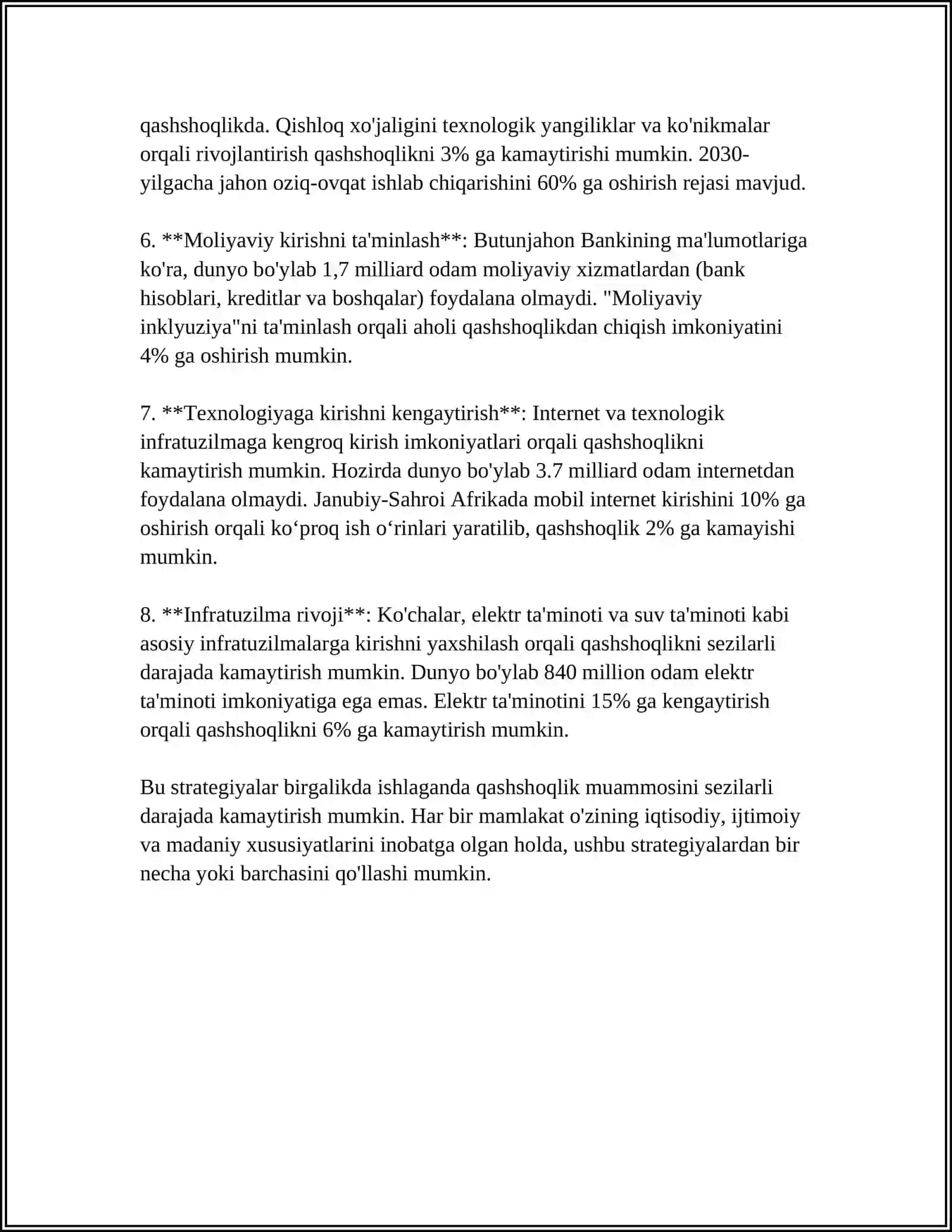 QASHSHOQLIK VA IQTISODIY TENGSIZLIK 4
