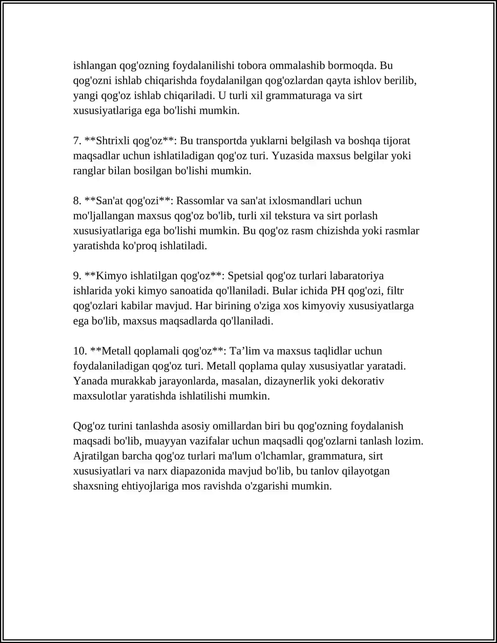 NOZMUNCHOQLARDAN ATIRGUL YASASH 4
