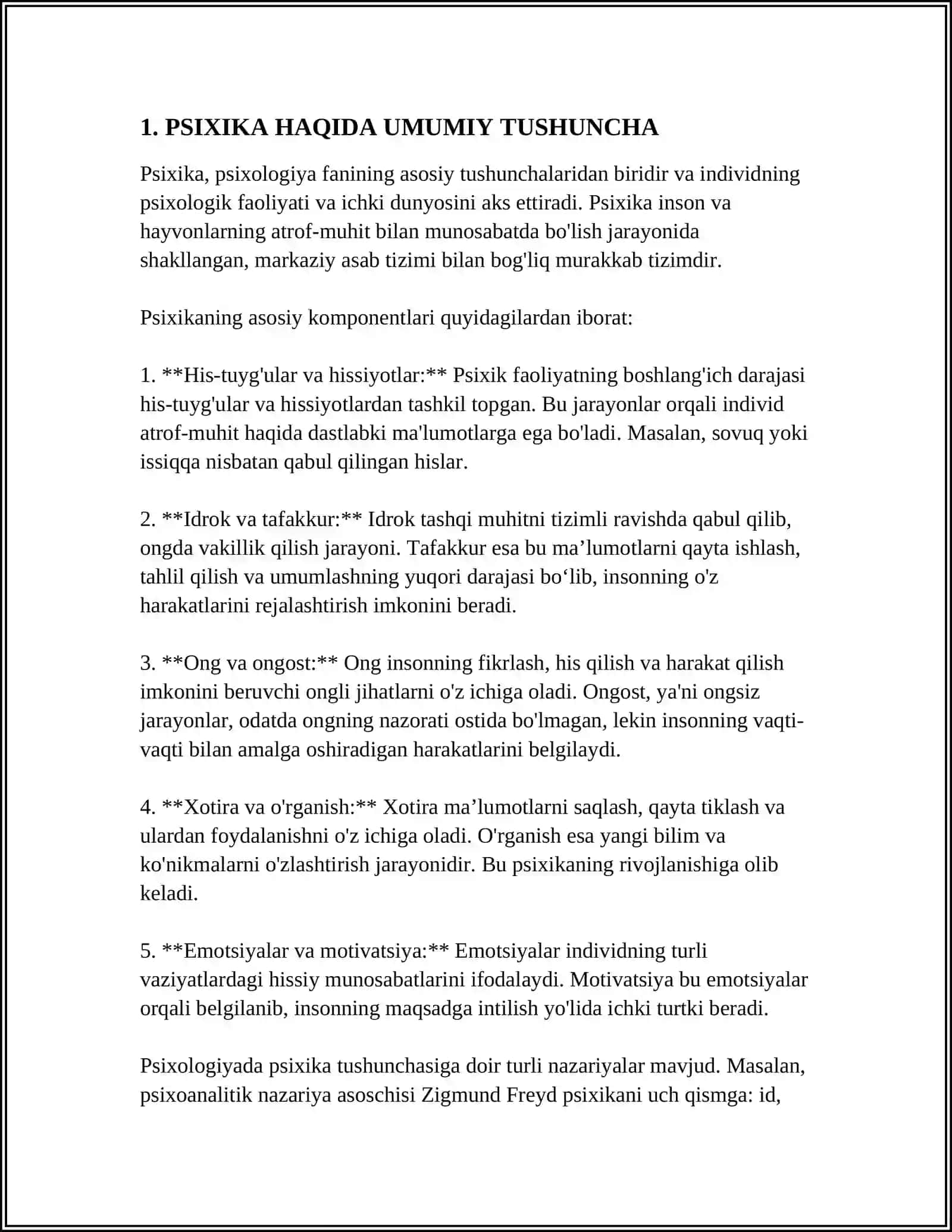 PSIXIKA HAQIDA UMUMIY TUSHUNCHA 4