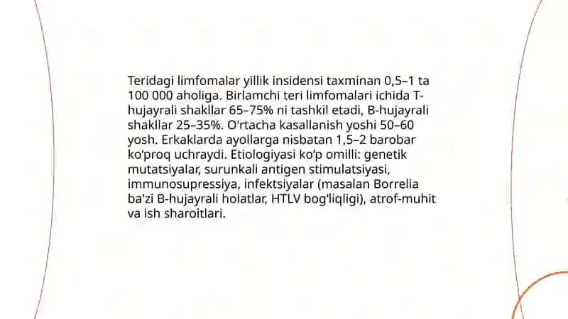 Teri limfomalari haqida tushuncha 4