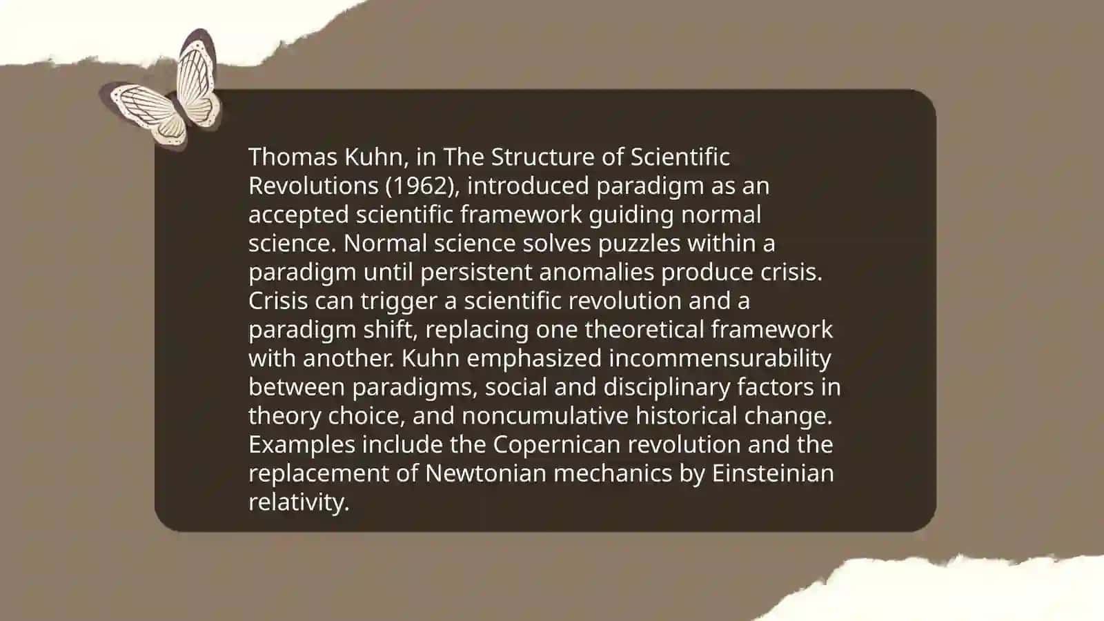 The concept of scientific paradigms 4